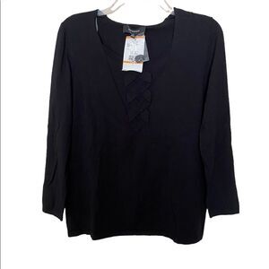 NWT Jones/Wear Black Pullover Sweater